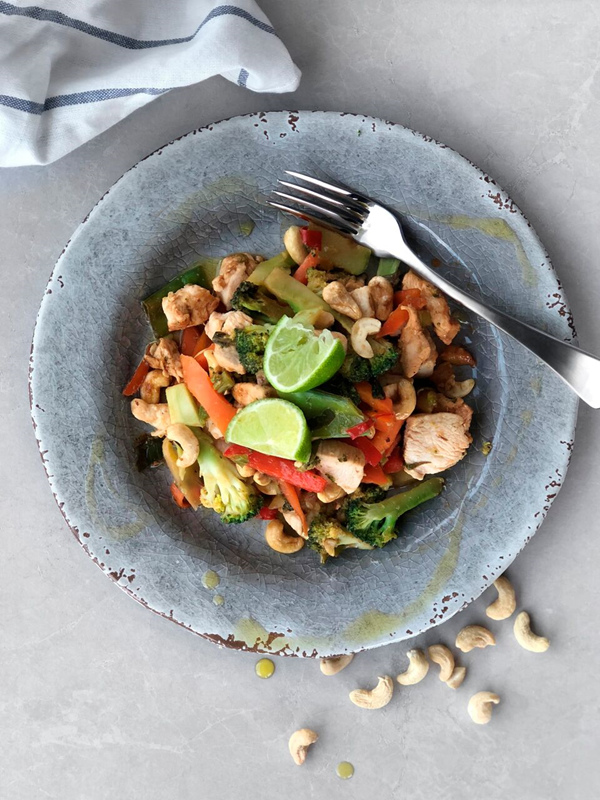 Healthy Chicken and Cashew Nut with Lime sauce Recipe